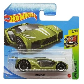 Hot Wheels - Impavido 1 - HW Exotics 2/10 - GRY85 - Short Card - Green Metallic - Mattel 2021