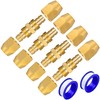 Breezliy 4PCS Soild Brass Air Reusable Hose Splicer For 1/4-Inch