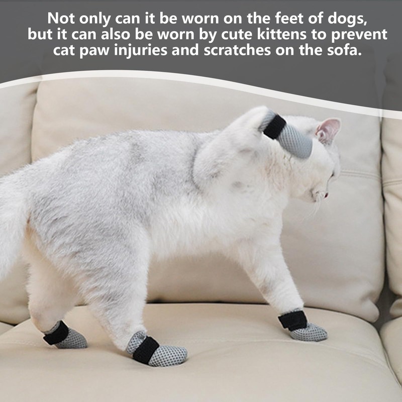 QIYUDA 4 Pcs Cat Mittens to Prevent Scratching for Pets