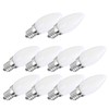 10pcs E12 LED Bulb 1.5W Warm White Lamp for Chandelier