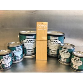 Daly's SeaFin AquaSpar Waterborne Polyurethane Clear Spar Varnish, Satin, 1 Pint