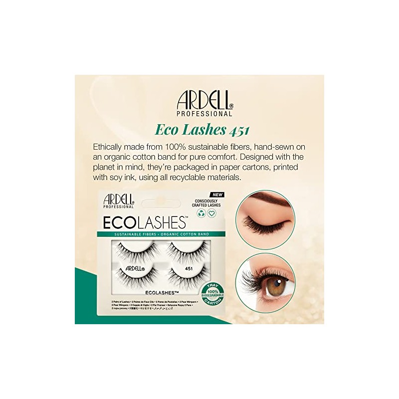 Ardell Eco Lashes 451, 2 pairs per pack