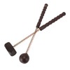 2pcs Percussion Ball Hammer Massager Chicken Wings Wood Reduce Fatigue