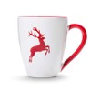 GMUNDNER KERAMIK Manufaktur 0318TAFR09 Ruby Red Stag 0.3 Litre Breakfast