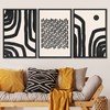 SIGNLEADER Framed Canvas Print Wall Art Line Art and Spirals