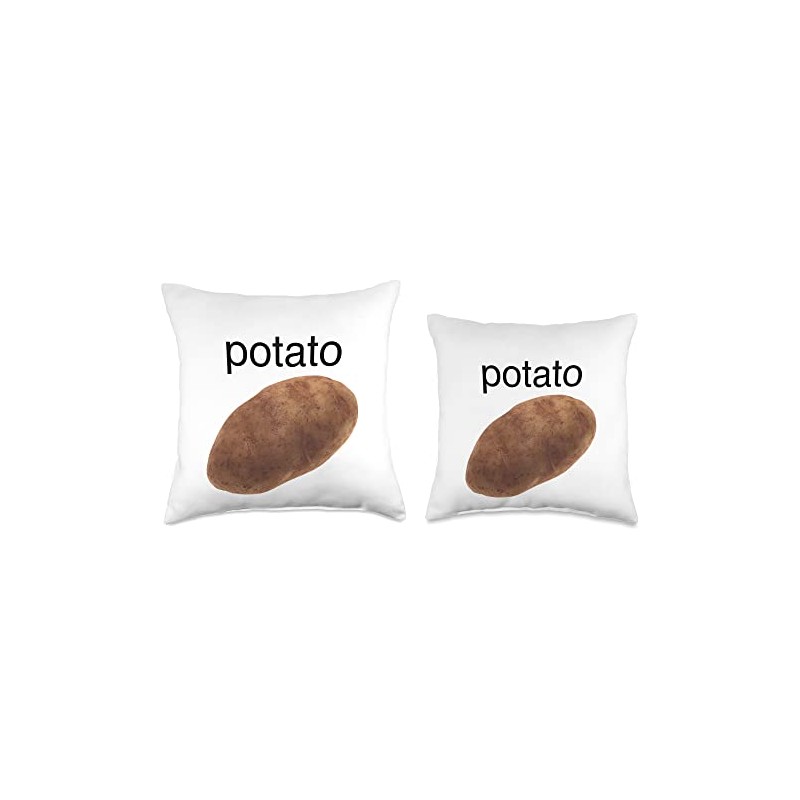 Peekaboo Potato Throw Pillow, 16x16, Multicolor