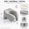 Travel Neck Pillow for Airplane Rest – U-Shaped Memory Foam