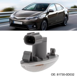 OTOTEC Pack of 2 Car Indicator Light Mudguard Front Side Light 81730-0D032 Compatible with Toyota Yaris RAV4