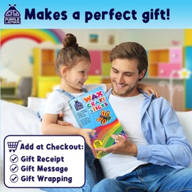 PURPLE LADYBUG Bendable Wax Craft Sticks for Kids - Easter Basket Stuffers, Camping Essentials, Road Trip Activities, Travel Toys for Toddlers in Car, Airplane & Restaurant - 15 Colors, 300 Pcs