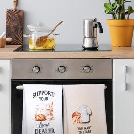 Peryiter Baking Sour Dough Towel Sourdough Gifts Tea Towels for Baking Sour Dough Tea Cloths for Sourdough Bread Towels for Proofing Flour Sack Towel for Kitchen Women Chef Bake Lovers