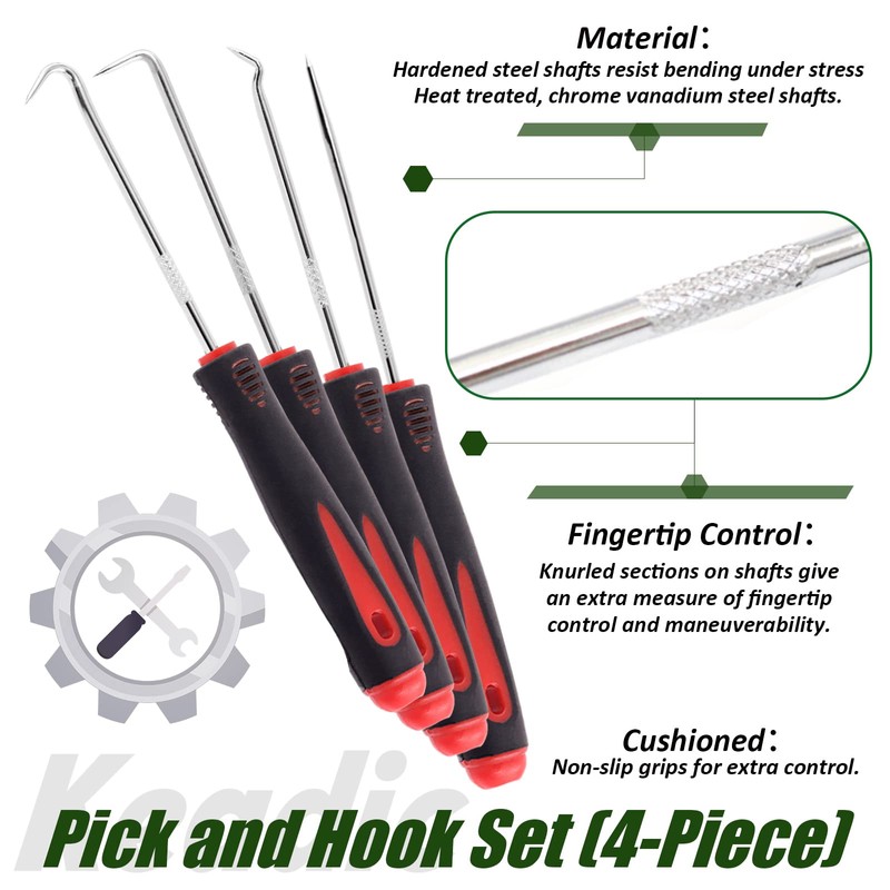 Keadic 8 Pcs 13" Internal External Snap Ring Pliers Set
