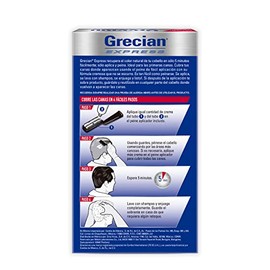 Grecian Express Tinte Colorante Para Hombre En Crema, Sin Amoníaco, Color Castaño Oscuro, Fácil Aplicación, 80 g