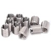 M8 to M10 Thread Reducer Adapter 10 PCS, Reducing Thread Inserts Nuts Female M8 X 1.25 and Male M10 X 1.5 Flat Head Threaded Rivnuts, for Furniture Projects Automotive Electrical Industrial