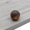 T Tulead 6 Pcs Wood Ball Knobs 1-1/5 Inch Round