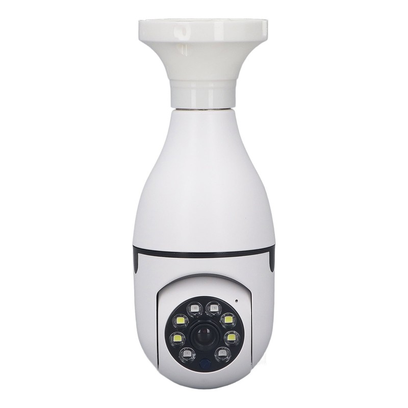 Wireless Light Bulb Camera 360 Degree Auto Tracking Recording 2