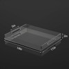 NIUBEE Acrylic Serving Tray 11x14 Inches -Spill Proof- Clear Decorative