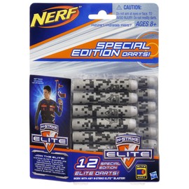 Nerf N-Strike Elite 12 Special Edition Elite Darts Pack, Grey