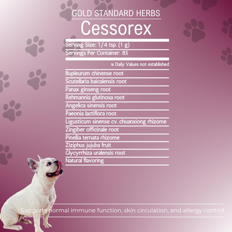 Cessorex Allergy Relief and Skin Immune Function Support Supplement for