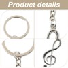 Amexo Pack of 24 Musical Notes Keychains, Music Note Keyring,