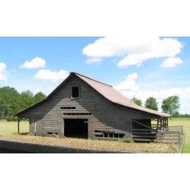 Showcase Miniatures N Scale DeLoney's Barn Laser Cut Kit for Model Railroad Hobby (115)