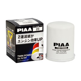 PIAA オイルフィルター オイルエレメント ツインパワー 《当社独自開発の2連濾紙構造の高機能エレメント》 1個入 [ホンダ/イスズ車用] CR-V・ステップワゴン・モビリオ_他 Z8