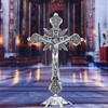 lylqmy Crucifix Jesus Christ Cross Statue Figurine Christian Gifts (Model