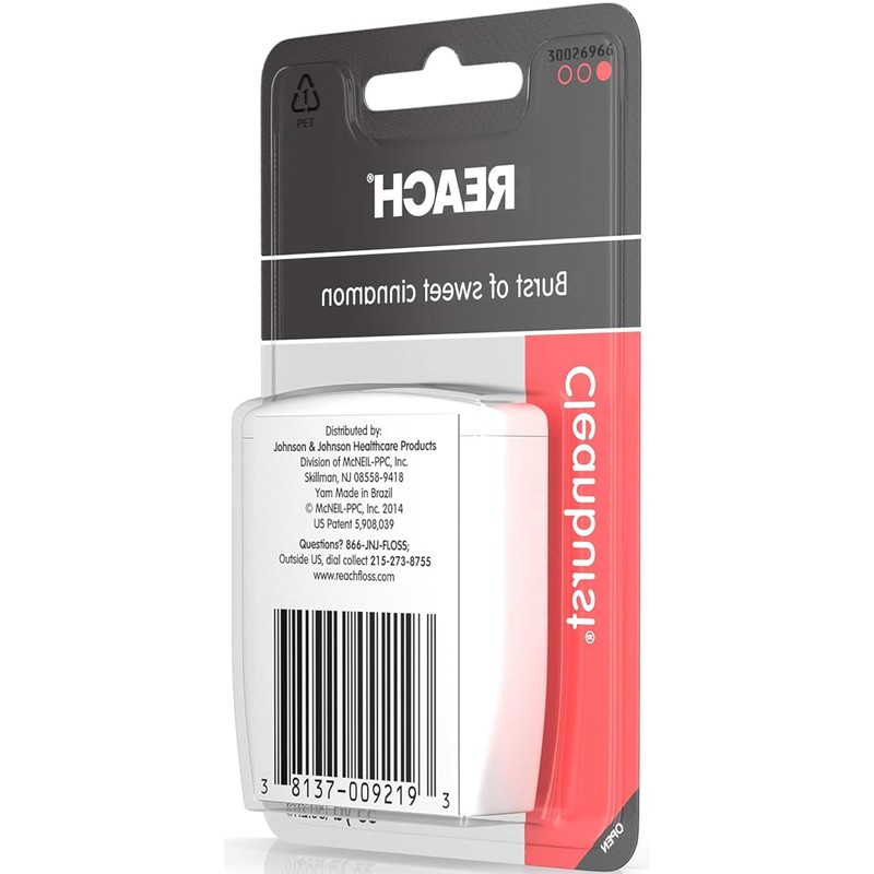 Reach Clean Burst Dental Floss, Cinnamon 55 yd (3 Pack)