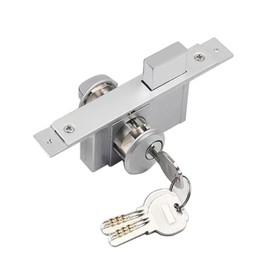 WANLIAN Storefront Door Mortise Lock, Aluminum storefront Mortise Door Lock,Door Lock Replacement Parts,Glass Framed Central Door Lock Set Commercial Door Deadbolts with 3 Keys