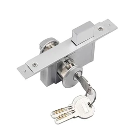 WANLIAN Storefront Door Mortise Lock, Aluminum storefront Mortise Door Lock,Door Lock Replacement Parts,Glass Framed Central Door Lock Set Commercial Door Deadbolts with 3 Keys