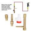 G3/4 Brass Quick Water Intake Valve Key Brass Quick Coupler