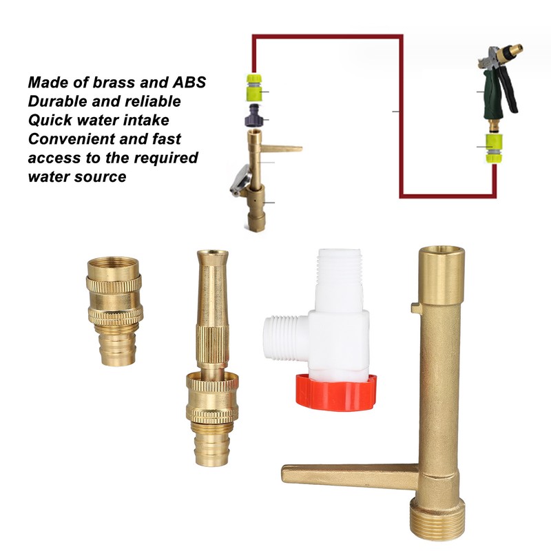 G3/4 Brass Quick Water Intake Valve Key Brass Quick Coupler