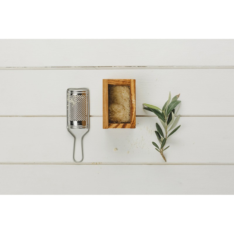 Olive Wood Parmesan Cheese/Nutmeg Grater in Box - Small