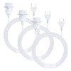 XEERUN E27 Lamp Socket with Switch with Plug, 3 x