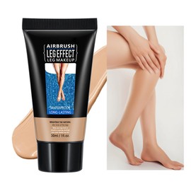 Bein Make-up wasserdicht Keine Übertragung, Flawless Bein Make-up Lotion, Bein und Körper Narbe Abdeckung Make-up/Tattoo Abdeckung oben, Airbrush Beine Bein Glow Make-up (#2 Medium Golw, 30ml)