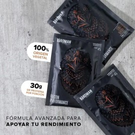 Birdman Falcon Performance Proteína en Polvo Vegana  con Creatina, BCAAs y Enzimas  Sin Lactosa  Choco Bronze  10 Sobres                              