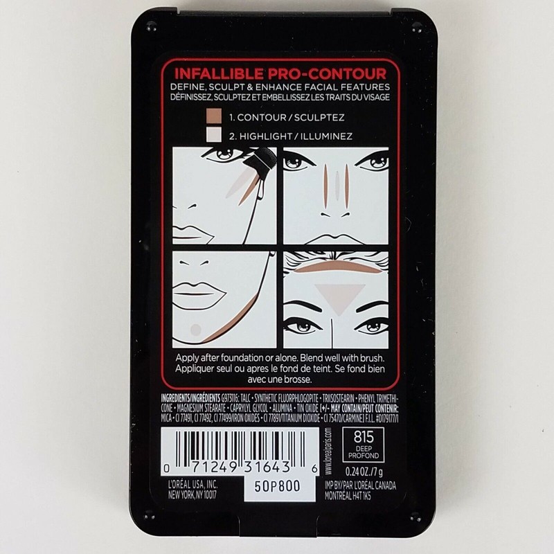 L'Oréal 2 Pack L'Oreal Infallible Pro-Contour Contour & Highlight Palette