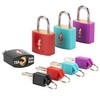 DUALCROWN 4 Pack Neon Square Suitcase Lock TSA Approved Lock+Key