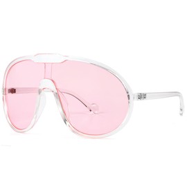 GFUIARA Trendy Oversized Sunglasses for Women Men Fashion Shield Aviator Sun Glasses UV400 Protection Goggles