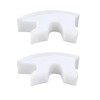 SG Store 2PCS Square Toilet Seat Damper Ring Decorative Cover