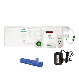 LIBERTY Health Supply Smart Caregiver Wireless Bed Alarm System with Light Outlet, Sensor Pad, Alarm, and AC Adapter - for Elderly Dementia Patients Includes Pill Case