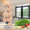 Toplife Spiral Design Stainless Steel Egg Skelter Dispenser Rackstorage Display