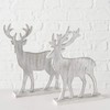 Deer Wooden Figurine Decoration Christmas Height 30 cm Set of