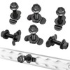 Anina 6PCS L-Track Double Lug Threaded Stud Nut Fitting Tie
