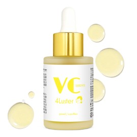 4Luster VC Serum, High Concentration of Vitamin C x Transparency, 1.0 fl oz (30 ml), Vitamin C Derivative, Transparent, Dullness, Dryness, Niacinamide, Hypoallergenic, Made in Japan