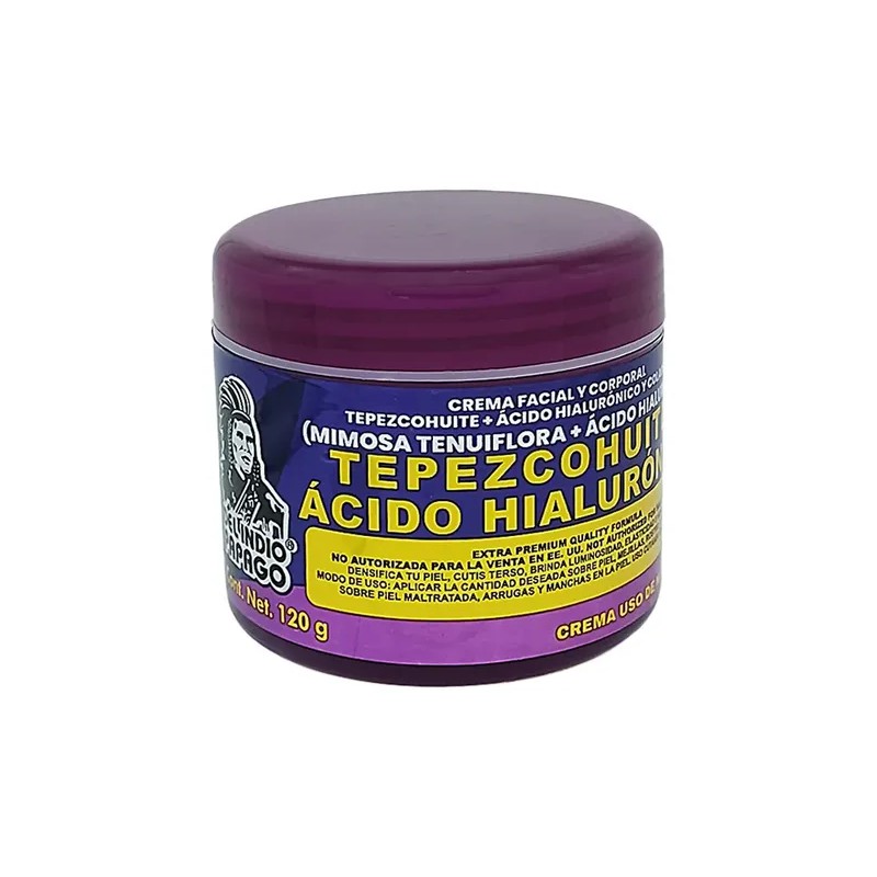 Crema Ácido Hialurónico + Tepezcohuite Uso De Noche 120 G