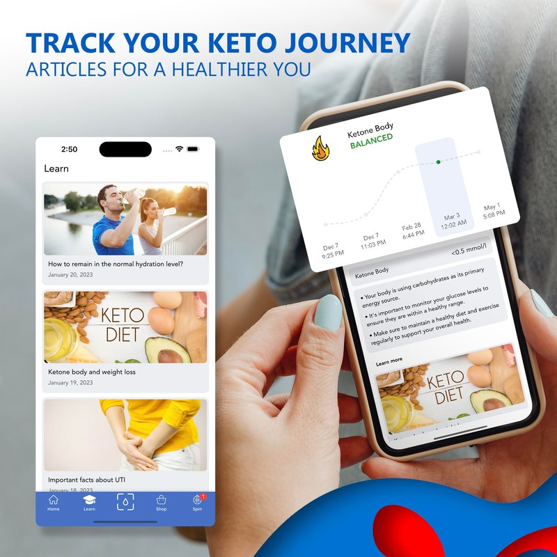 Urinify [URINIFY Strength] Urine Test Strips and Mobile App for