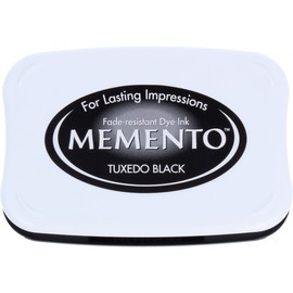 Tsukineko Memento Dye Ink Pad - Tuxedo, 7 x 2 cm