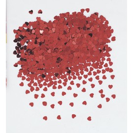 Heart Foil Confetti - 0.5 Oz, Red, 1 Pc