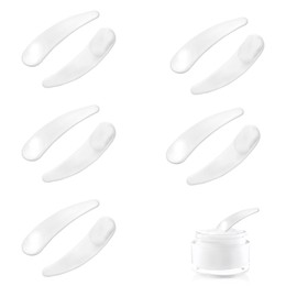 Pack of 10 Scoop for Cream Spatula, Spatula Cosmetic Make Up Curved Spatula Mini Cosmetic Spatula Cosmetic Spatula Small Cosmetic Mask Scoop Cream Spatula Mixing Spatula Cosmetics for Mask Washing Gel