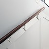 ZAUYX 2 Pack 3 Inch Hand Rail Bracket Brushed Satin